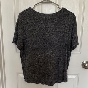 Old Navy Dark Heather Gray Short Sleeve Tee with Front Pocket